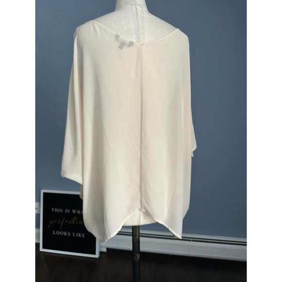 NAKED ZEBRA beige Sheer split sleeve Dolman Sleeve Top. Gently used. MED - Picture 6 of 6